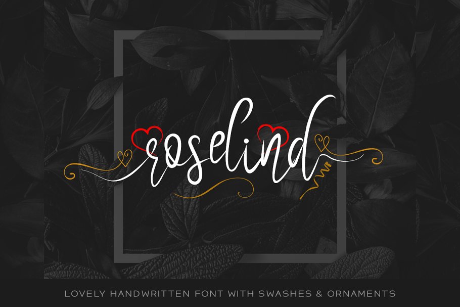 Example font Roselind #1